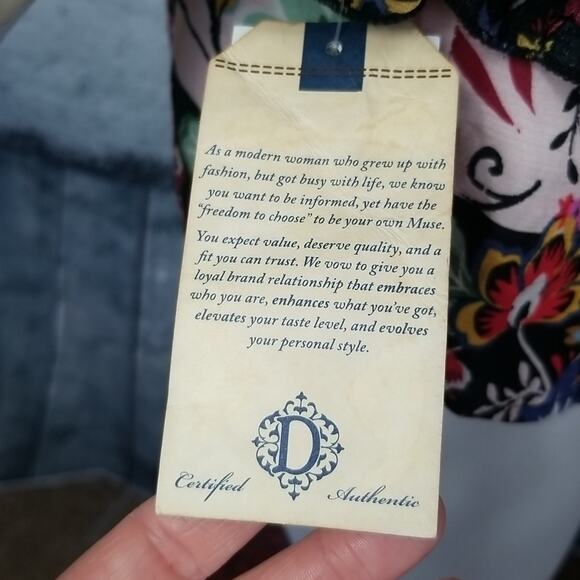 Democracy Womens XS Blouse Top Pink Boho Floral 3/4 Sleeve NEW Hippie - Picture 9 of 14